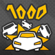 1000 traffic cars