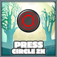 Press Circle button twice