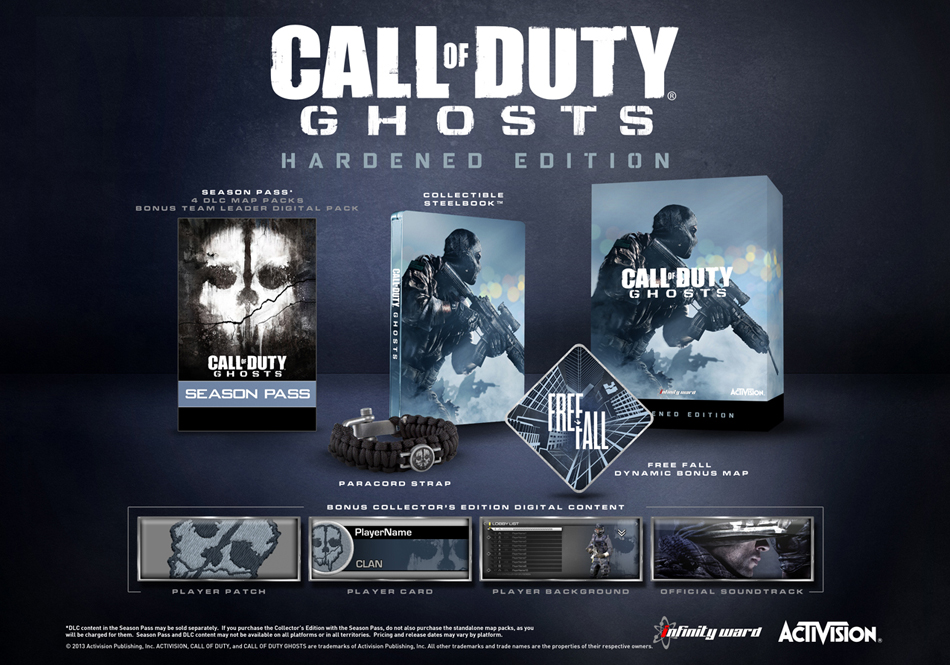Call of Duty: Ghosts Hardened Edition for PS4 detailed