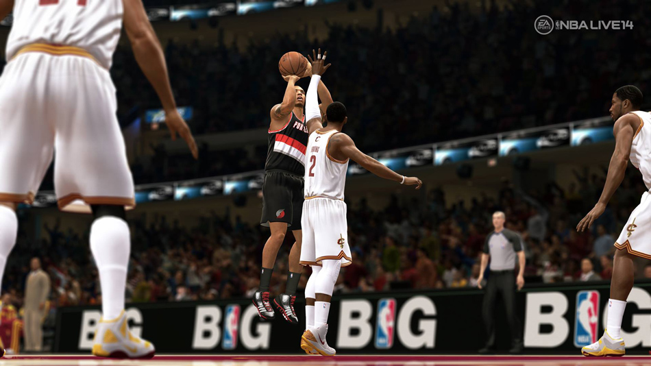 First screenshot of NBA Live 14 for PS4