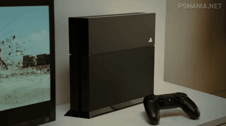 This is how the PS4 lights up when you turn it on