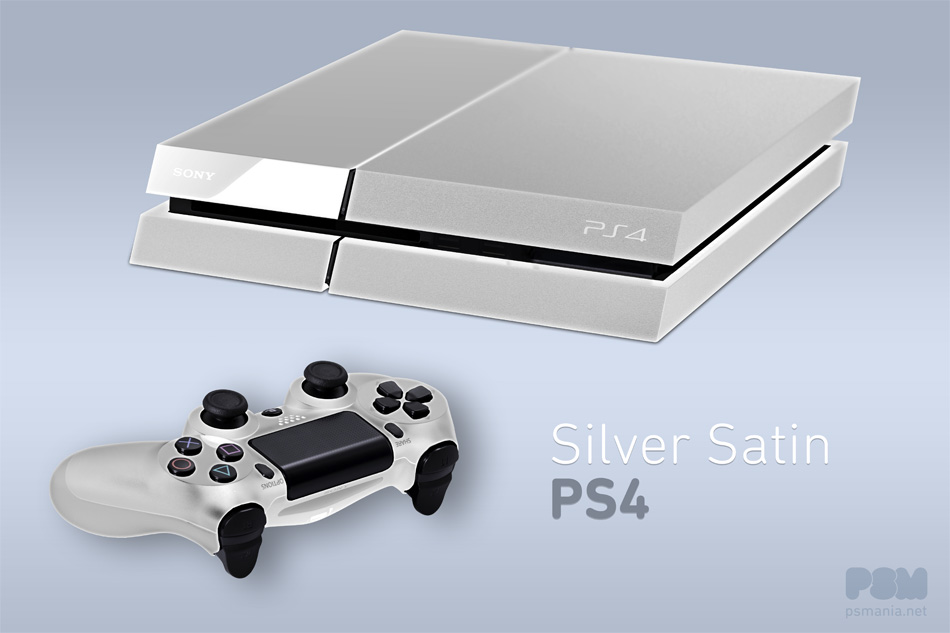 White Silver Satin PS4