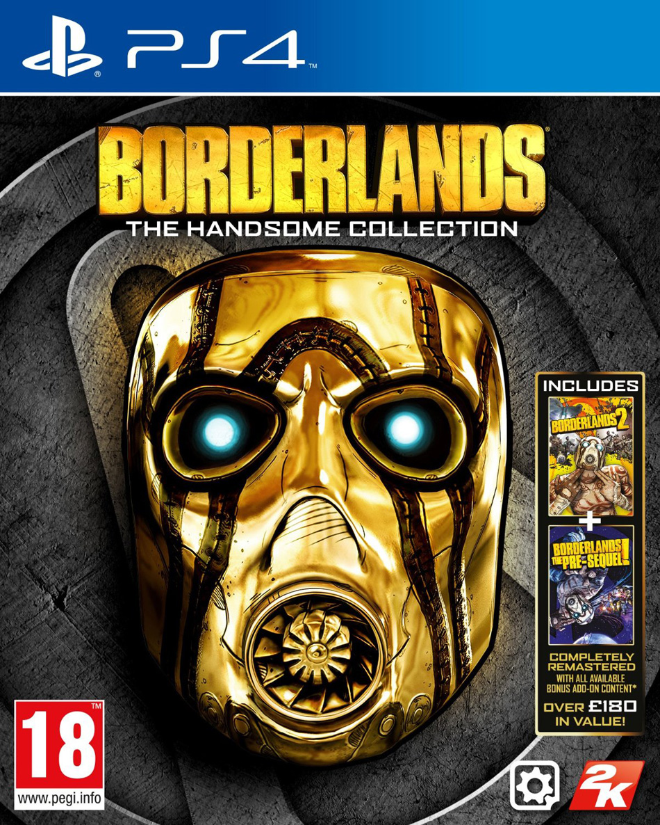 Borderlands The Handsome Collection box art is a shiny piece of work
