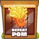 Pom defeated