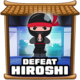 Hiroshi defeated