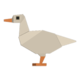 Poop on a White Duck