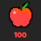 100 apples