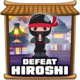 Hiroshi defeated