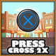 Press Cross button twice
