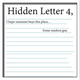 Hidden Letter 4