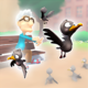 Pigeon chase