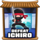 Ichiro defeated