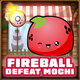 Red Mochi defeated with fireball